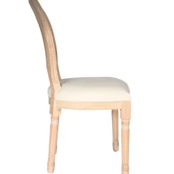 Fabrique de Styles Chaises*Chaise medaillon en bois d'hévea et cannage