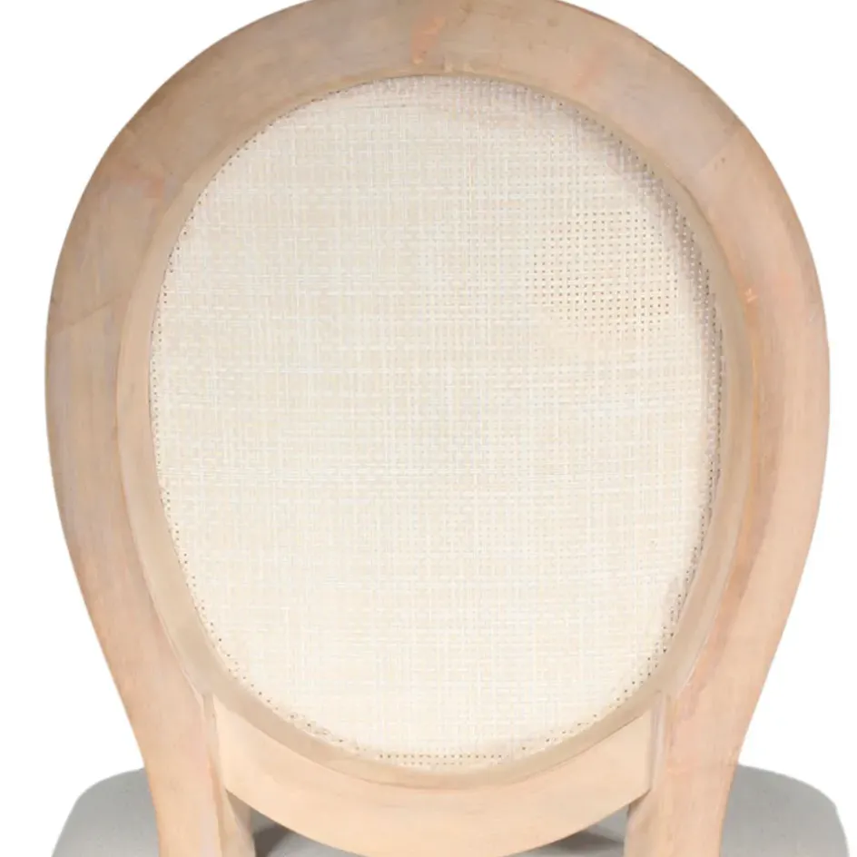 Fabrique de Styles Chaises*Chaise medaillon en bois d'hévea et cannage