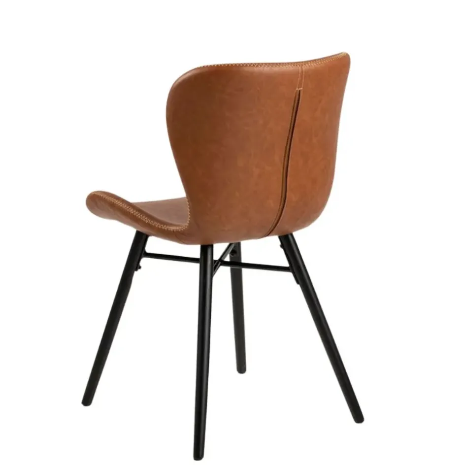 Fabrique de Styles Chaises*Chaise salle à manger aspect cuir rétro - Batla