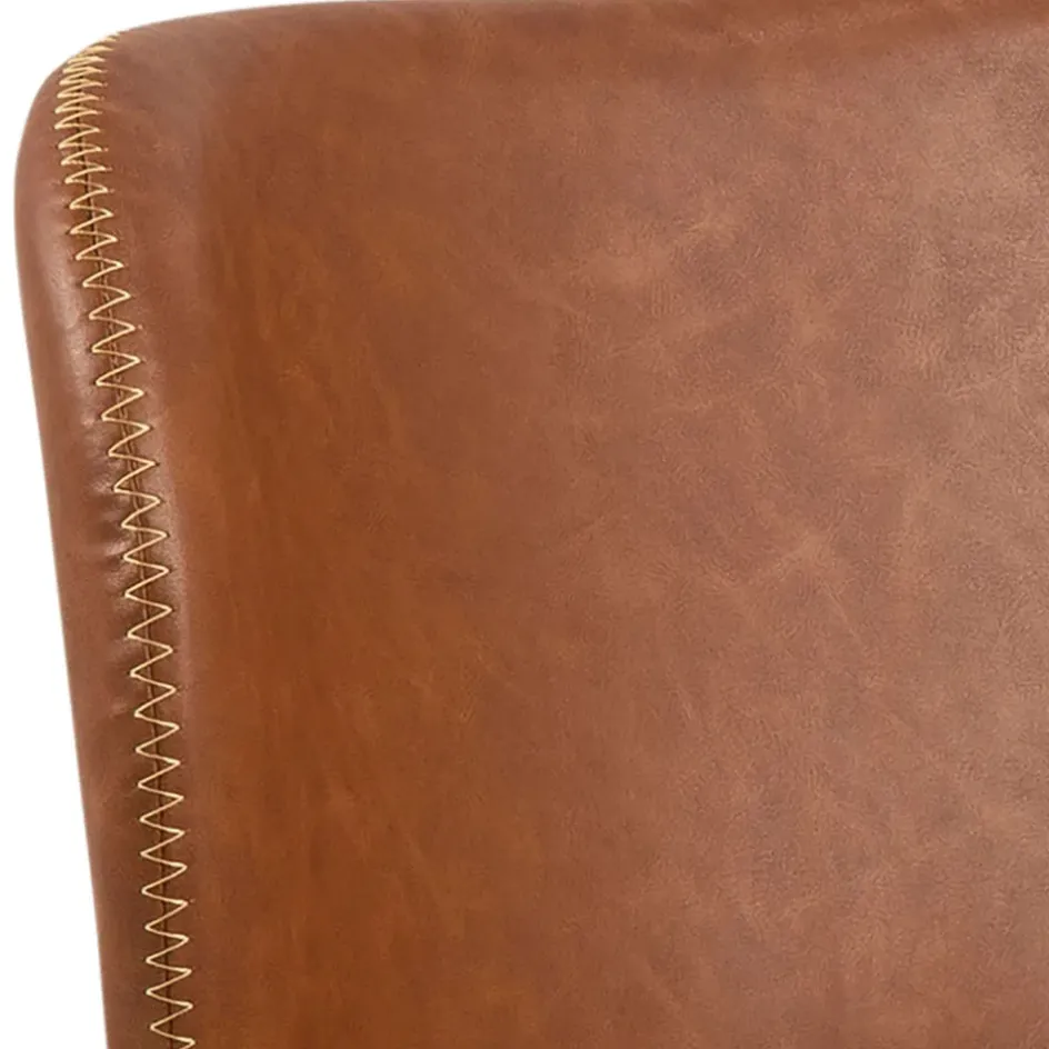 Fabrique de Styles Chaises*Chaise salle à manger aspect cuir rétro - Batla