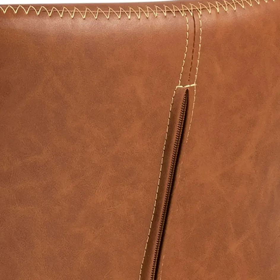 Fabrique de Styles Chaises*Chaise salle à manger aspect cuir rétro - Batla