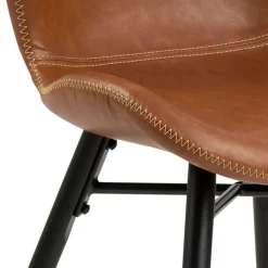 Fabrique de Styles Chaises*Chaise salle à manger aspect cuir rétro - Batla