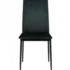 Fabrique de Styles Chaises*Chaise salle à manger en tissu vert fonce - Demia