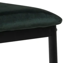 Fabrique de Styles Chaises*Chaise salle à manger en tissu vert fonce - Demia