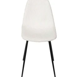 Fabrique de Styles Chaises*Chaise salle à manger en velours côtelé beige - Scarlett