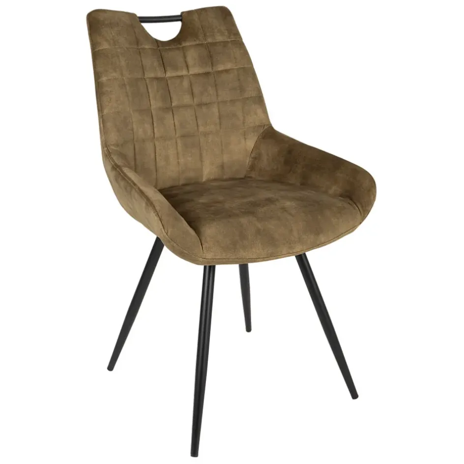 Fabrique de Styles Chaises*Chaise salle à manger en velours - dana