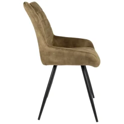 Fabrique de Styles Chaises*Chaise salle à manger en velours - dana