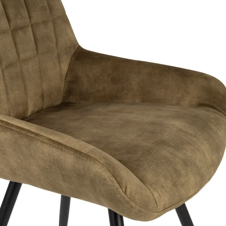 Fabrique de Styles Chaises*Chaise salle à manger en velours - dana