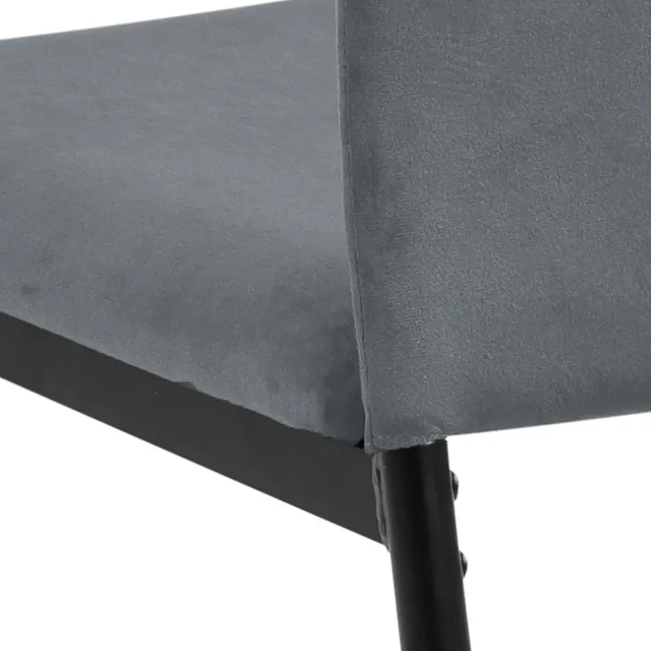 Fabrique de Styles Chaises*Chaise salle à manger en velours - Demia