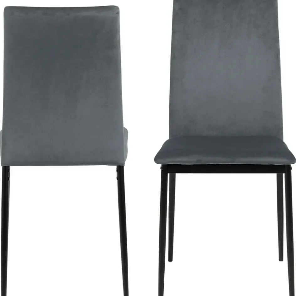 Fabrique de Styles Chaises*Chaise salle à manger en velours - Demia