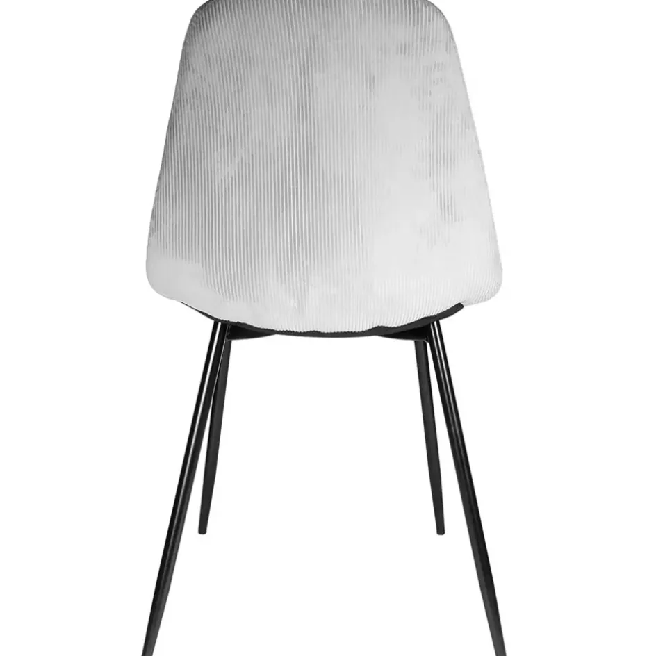 Fabrique de Styles Chaises*Chaise salle à manger en velours cotelé clair - Julia