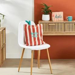 Fabrique de Styles Chaises*Chaise salle à manger tissu bouclette - Freya