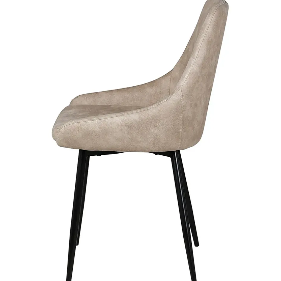 Fabrique de Styles Chaises*Chaise salle à manger tissu effet daim - Ben