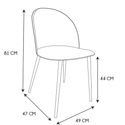 Fabrique de Styles Chaises*Chaise scandinave bergen canard