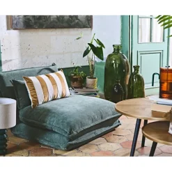 Fabrique de Styles Fauteuils*Chauffeuse en tissu côtelé - Tessia