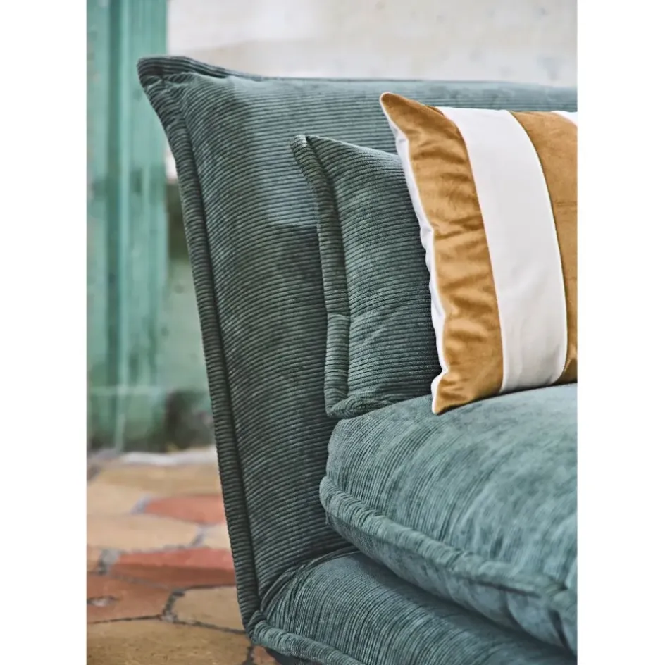 Fabrique de Styles Fauteuils*Chauffeuse en tissu côtelé - Tessia