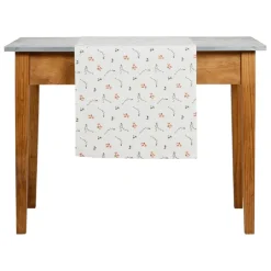 Fabrique de Styles Chemins De Table*Chemin de table en coton rose et vert 160x50cm - Louise