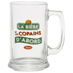 Fabrique de Styles Verres À Alcool*Chope vert et rouge 40cl - Copains D'Abord
