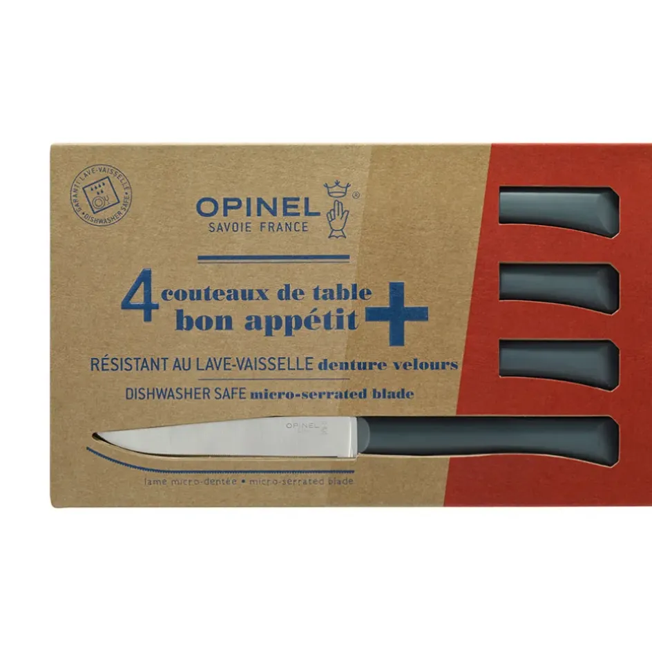 Fabrique de Styles Couverts*Coffret 4 couteaux de table anthracite - Opinel