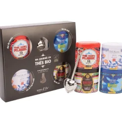 Fabrique de Styles Cafés, Thés Et Infusions*Coffret 4 thés bio avec filtre