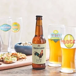 Fabrique de Styles Verres À Alcool*Coffret de 4 chopes de biere 50cl en verre
