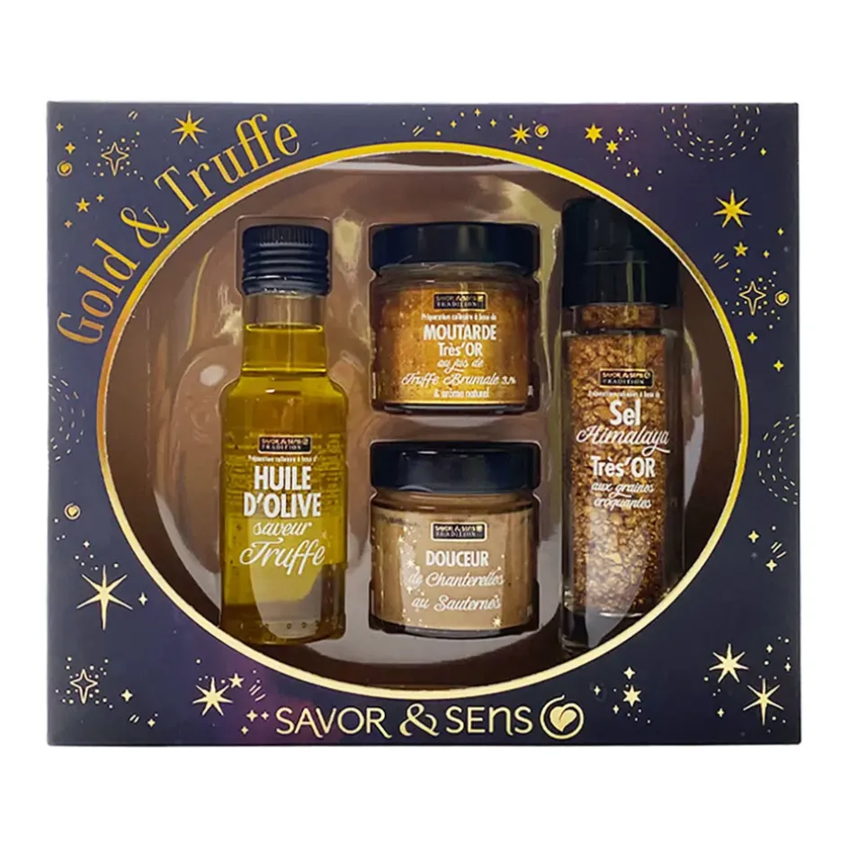Fabrique de Styles Condiments Et Épices*Coffret de 4 préparations "gold et truffe"