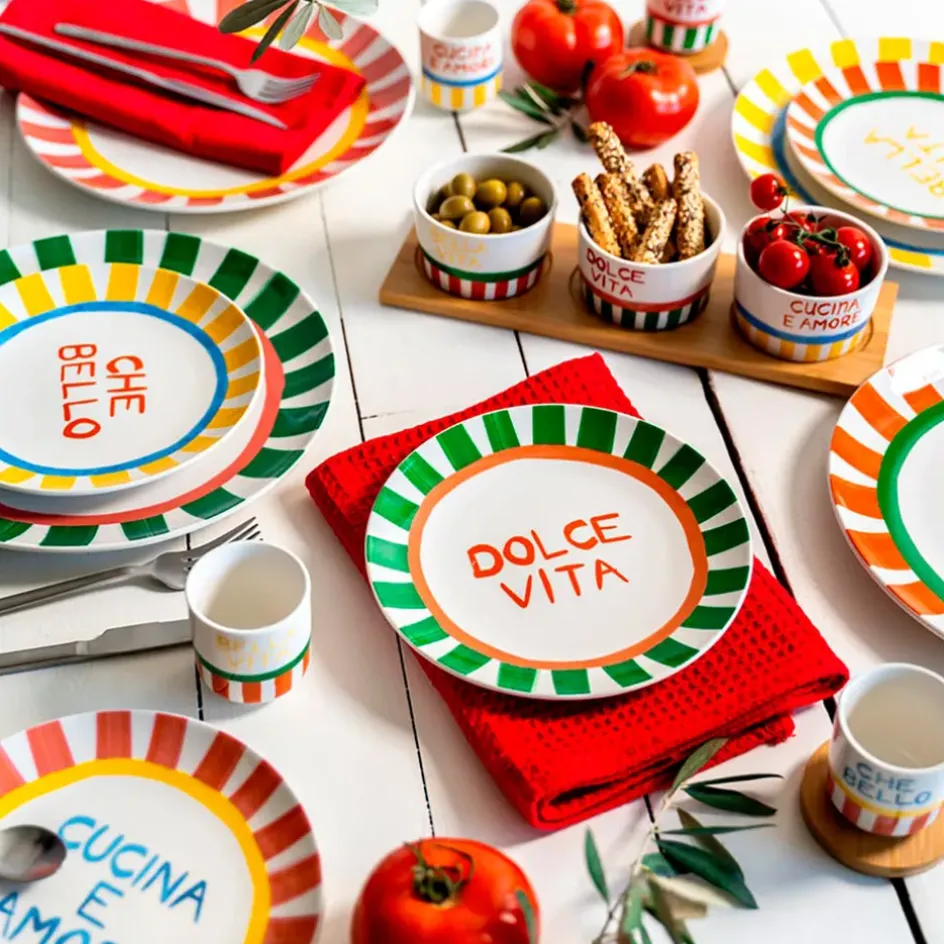 Fabrique de Styles Tasses Et Mugs*Coffret de 4 tasses à café en porcelaine 15cl - Dolce Vita