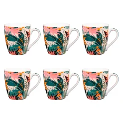 Fabrique de Styles Tasses Et Mugs*Coffret de 6 tasses en porcelaine 23cl - Taiana