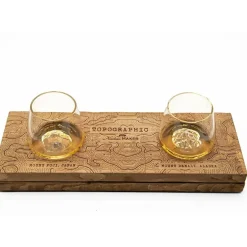 Fabrique de Styles Verres À Alcool*Coffret de 2 verres Denali et Fuji - Topographic