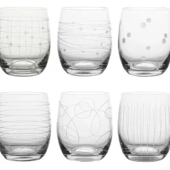 Fabrique de Styles Verres À Eau Et Gobelets*Coffret de 6 verres transparent 30cl - Graphik