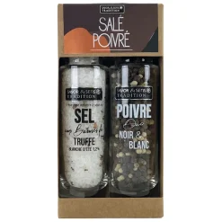 Fabrique de Styles Condiments Et Épices*Coffret duo sel truffe et poivre 110gr
