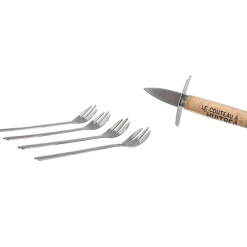 Fabrique de Styles Ustensibles De Cuisine*Coffret huitre 1 couteau et 4 fourchettes - Noel