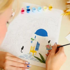 Fabrique de Styles Loisirs Créatifs*Coffret peinture au numéro Santorini