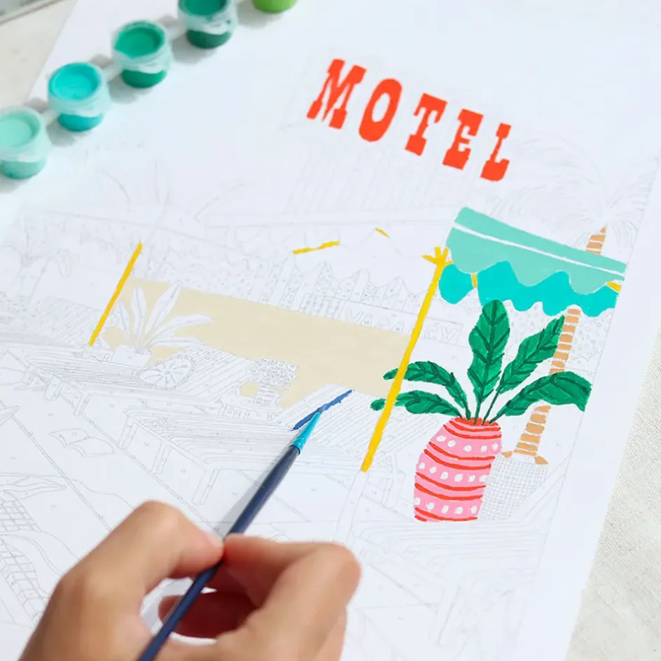 Fabrique de Styles Loisirs Créatifs*Coffret peinture au numéro - the motel pool