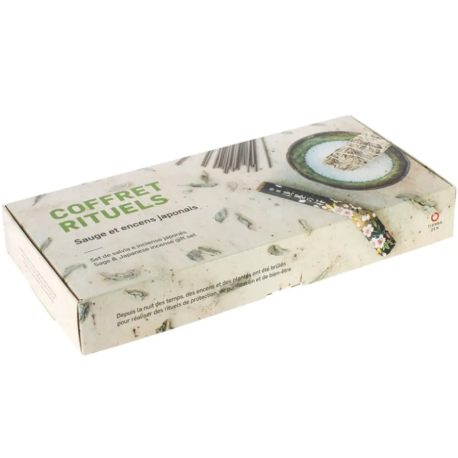 Fabrique de Styles Méditation Et Yoga*Coffret rituels sauge et encens japonais