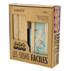 Fabrique de Styles Ustensibles De Cuisine*Coffret sushi avec baguettes et livre - Sooshi