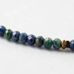 Fabrique de Styles Bijoux Fantaisie*Collier en acier inoxydable bleu et vert l40cm