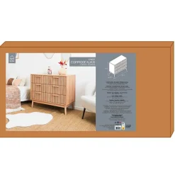 Fabrique de Styles Commodes*Commode 3 tiroirs en pin naturel - Kara