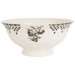 Fabrique de Styles Plats Et Saladiers*Compotier en faïence 1L - Damier