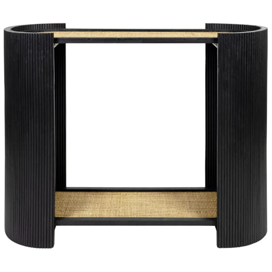 Fabrique de Styles Consoles*Console 2 niveaux en rotin et bambou - Saori