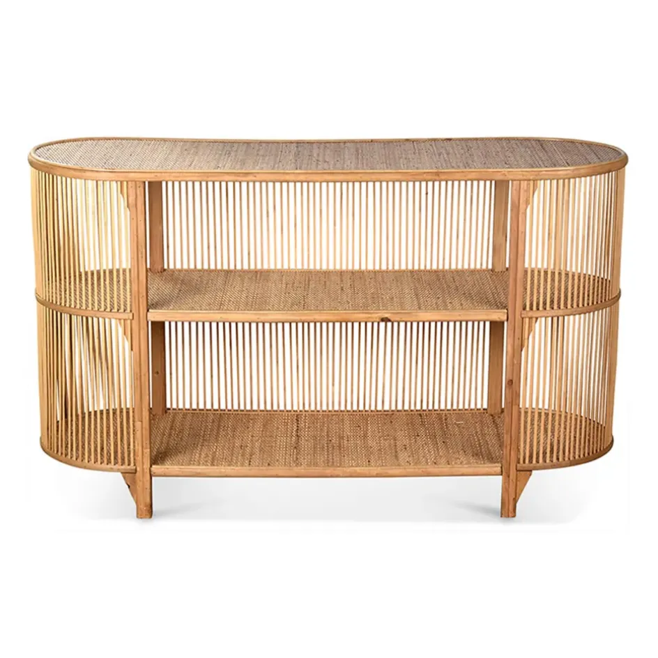 Fabrique de Styles Consoles*Console 2 étagères en rotin - Romeo