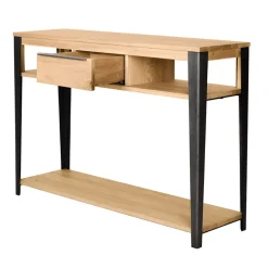 Fabrique de Styles Consoles*Console 1 tiroir en chêne massif - Manny