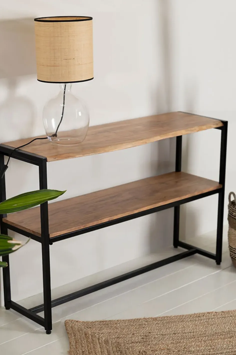 Fabrique de Styles Consoles*Console en acacia et pieds en fer noir - Brooklyn