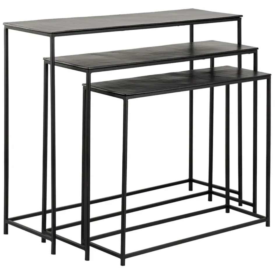 Fabrique de Styles Consoles*Console gigogne (x3) en fer - Felia