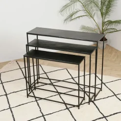 Fabrique de Styles Consoles*Console gigogne (x3) en fer - Felia