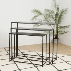 Fabrique de Styles Consoles*Console gigogne (x3) en fer - Felia