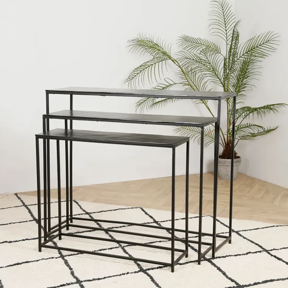 Fabrique de Styles Consoles*Console gigogne (x3) en fer - Felia