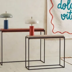 Fabrique de Styles Consoles*Console gigogne (x2) en fer et beige - Ario