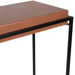 Fabrique de Styles Consoles*Console gigogne (x2) en fer et beige - Ario