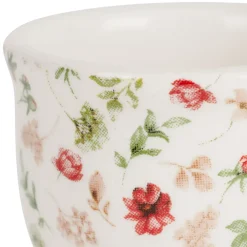 Fabrique de Styles Accessoires De Table*Coquetier en faïence fleur - Collection